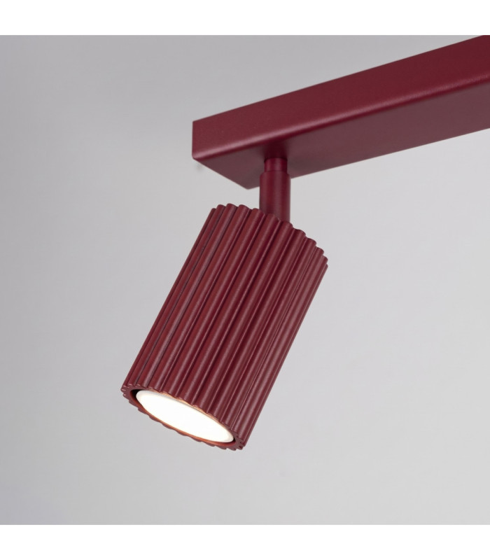 Karbon Twin Ceiling Spotlight Burgundy 1x GU10-7