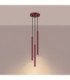 Arche Cluster Pendant Ceiling Light Burgundy 3x G9-4