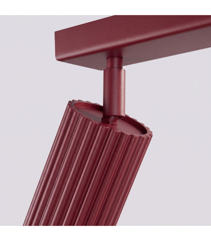 Karbon Twin Ceiling Spotlight Burgundy 1x GU10-9