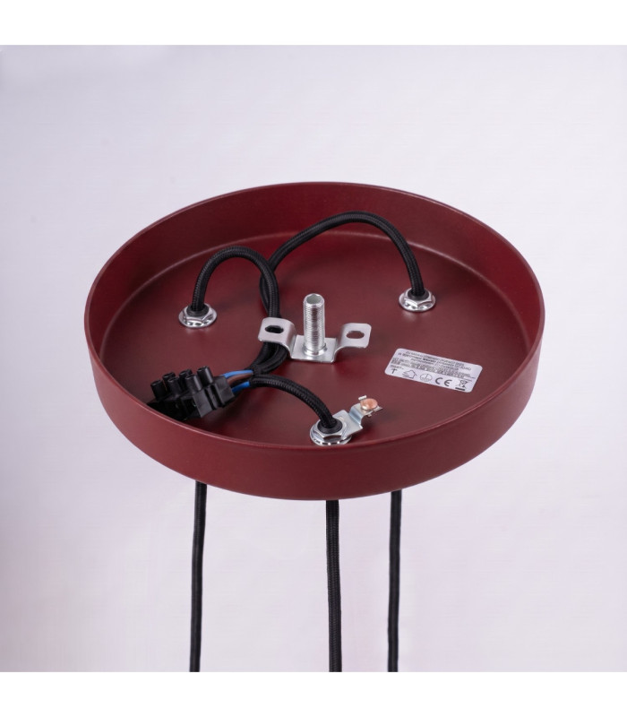 Arche Cluster Pendant Ceiling Light Burgundy 3x G9-5