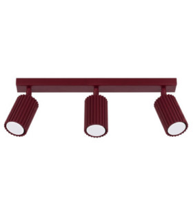 Karbon Ceiling Spotlight Bar Burgundy 3x GU10-1