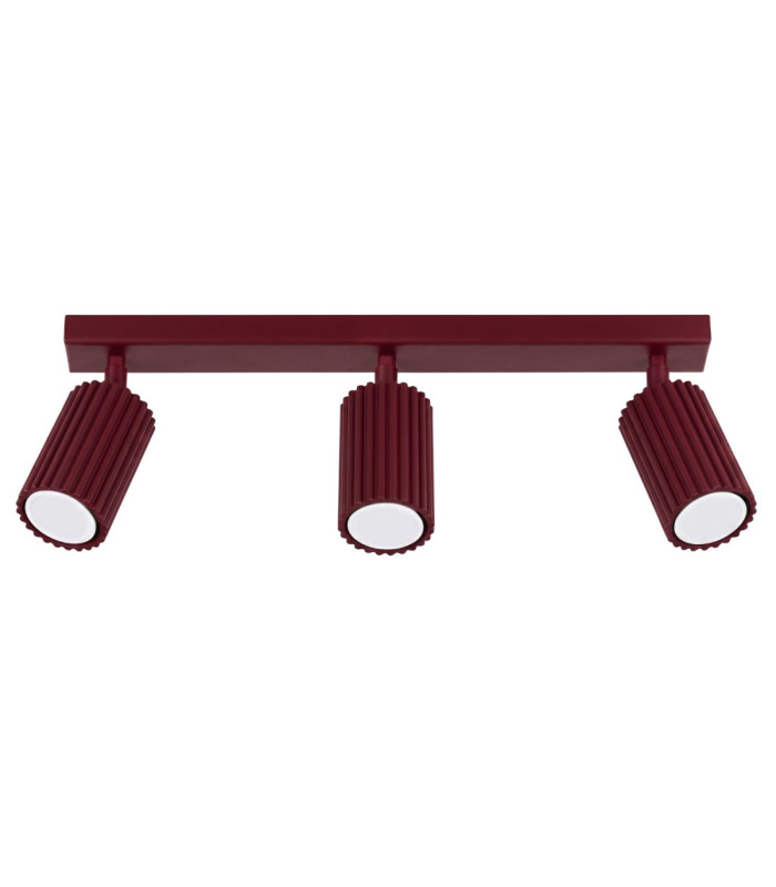 Karbon Ceiling Spotlight Bar Burgundy 3x GU10-1