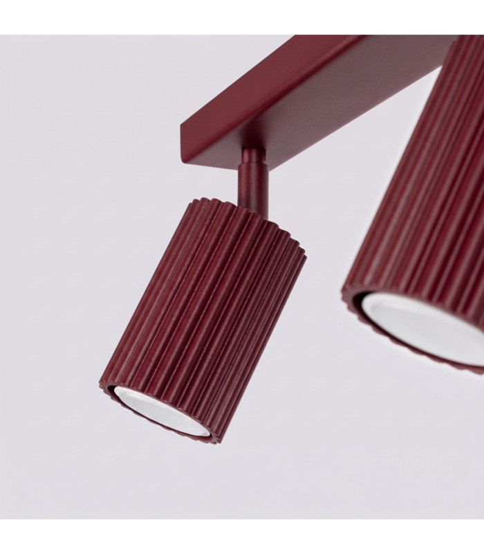 Karbon Ceiling Spotlight Bar Burgundy 3x GU10-8