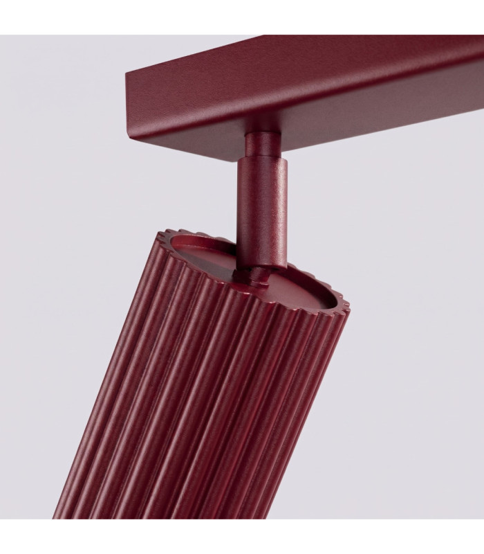 Karbon Ceiling Spotlight Bar Burgundy 3x GU10-9