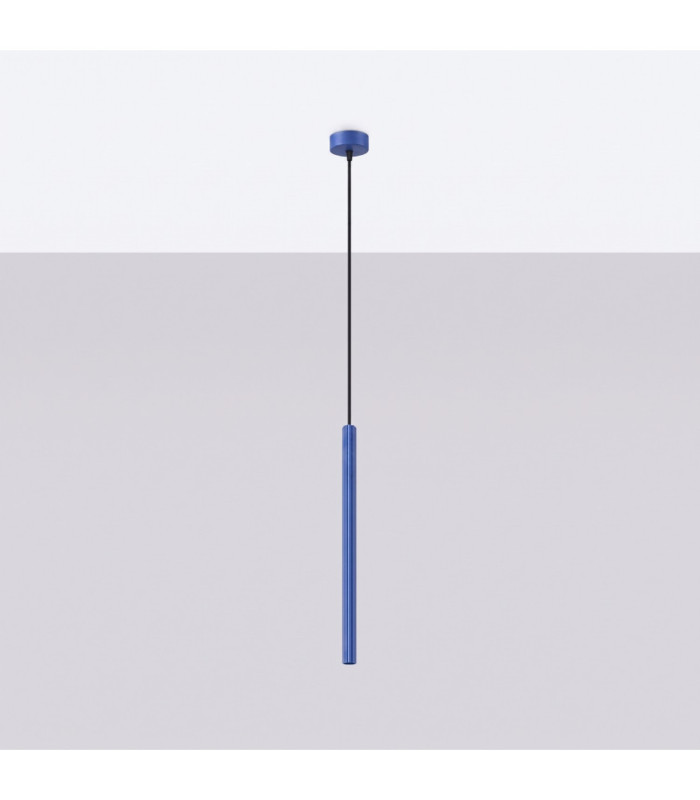 Arche Slim Pendant Ceiling Light Ultramarine 1x G9-3
