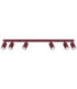 Karbon Ceiling Spotlight Bar Burgundy 6x GU10-1