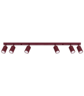 Karbon Ceiling Spotlight Bar Burgundy 6x GU10-1