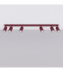 Karbon Ceiling Spotlight Bar Burgundy 6x GU10-3