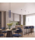Arche Slim Pendant Ceiling Light Ultramarine 1x G9-13