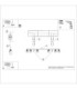 Karbon Ceiling Spotlight Bar Burgundy 6x GU10-11