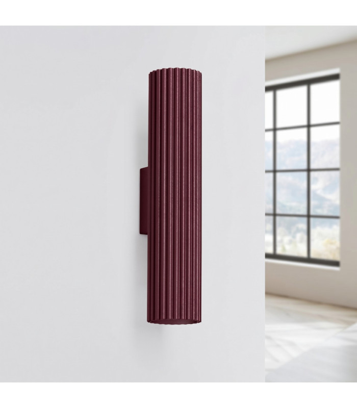 Karbon Up & Down Wall Lamp Burgundy 2x GU10-3