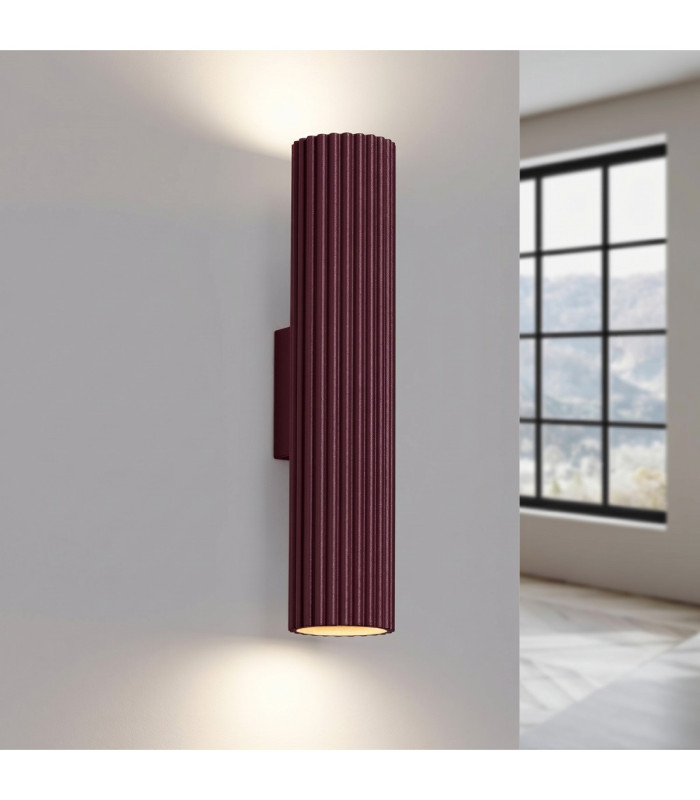 Karbon Up & Down Wall Lamp Burgundy 2x GU10-4