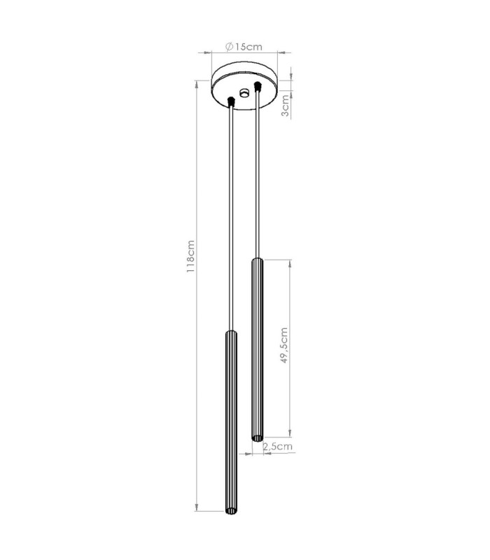 Arche Cluster Pendant Ceiling Light Ultramarine 2x G9-11