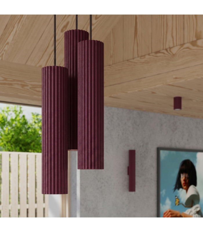 Karbon Up & Down Wall Lamp Burgundy 2x GU10-11