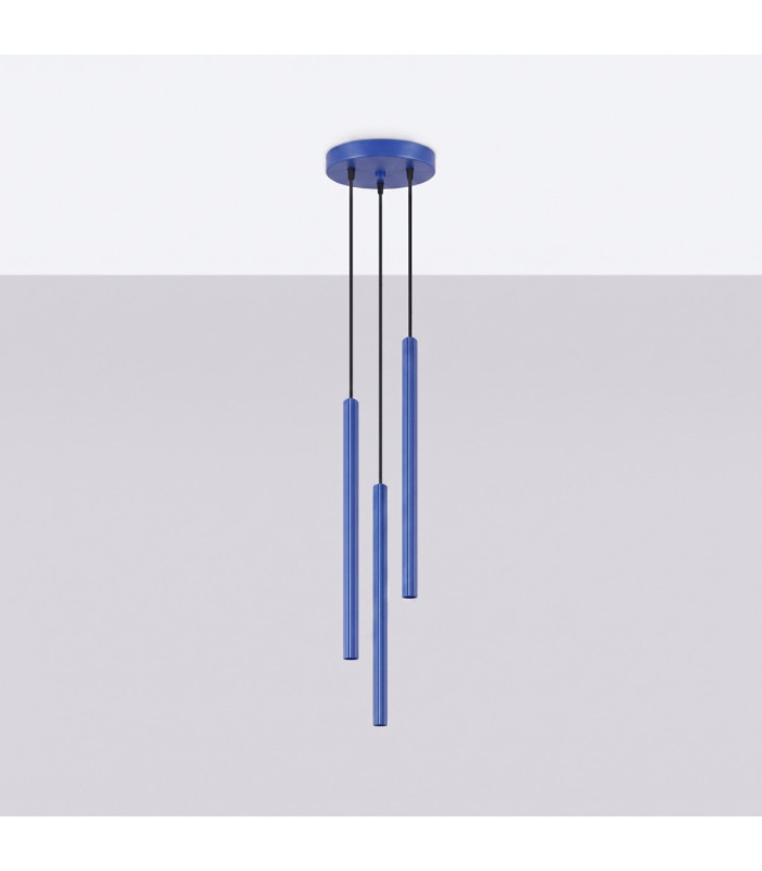 Arche Cluster Pendant Ceiling Light Ultramarine 3x G9-3