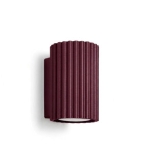 Karbon Flush Wall Uplighter Burgundy 1x GU10-1