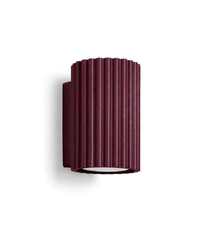 Karbon Flush Wall Uplighter Burgundy 1x GU10-1