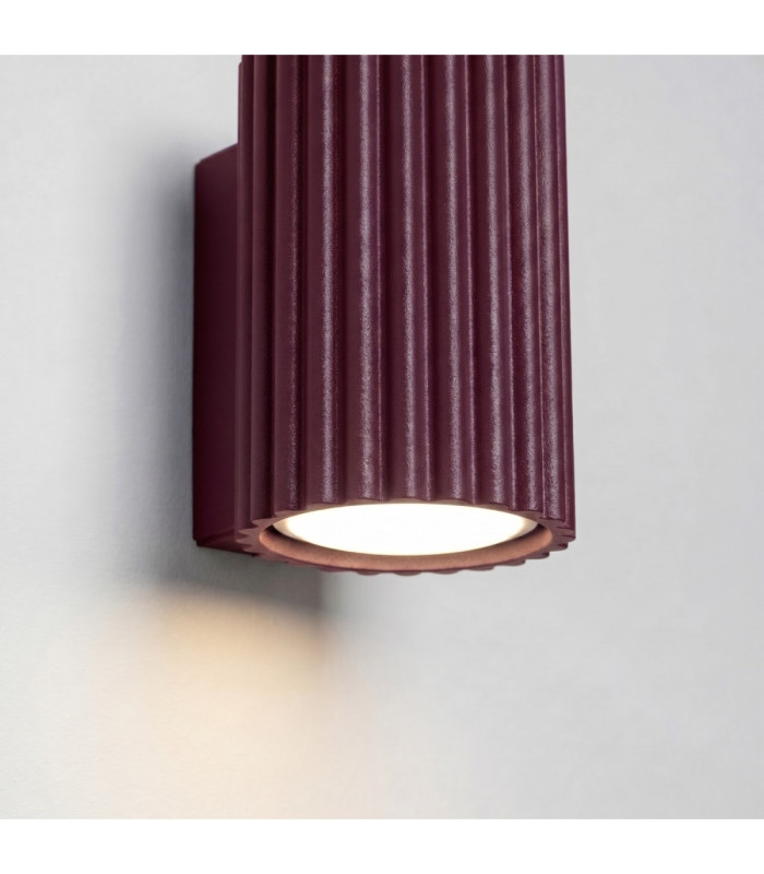 Karbon Flush Wall Uplighter Burgundy 1x GU10-6