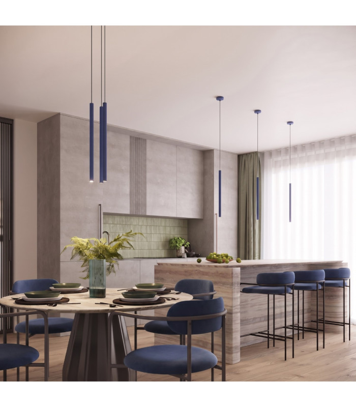 Arche Cluster Pendant Ceiling Light Ultramarine 3x G9-13