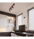 Karbon Flush Wall Uplighter Burgundy 1x GU10-11