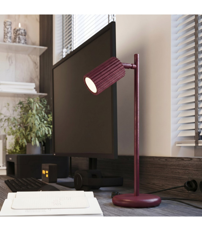 Karbon Flush Wall Uplighter Burgundy 1x GU10-12