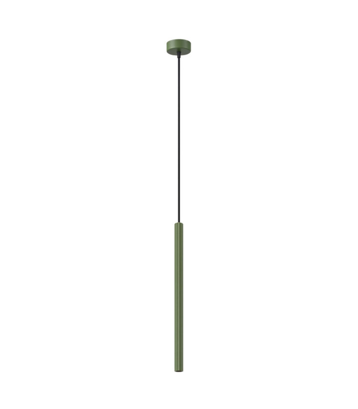 Arche Slim Pendant Ceiling Light Olive Green 1x G9-1