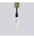 Arche Slim Pendant Ceiling Light Olive Green 1x G9-8