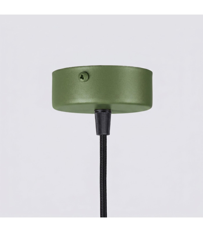 Arche Slim Pendant Ceiling Light Olive Green 1x G9-10