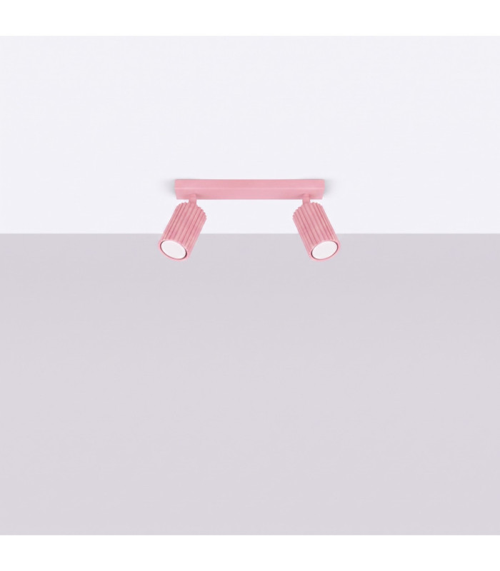 Karbon Twin Ceiling Spotlight Pink 1x GU10-3