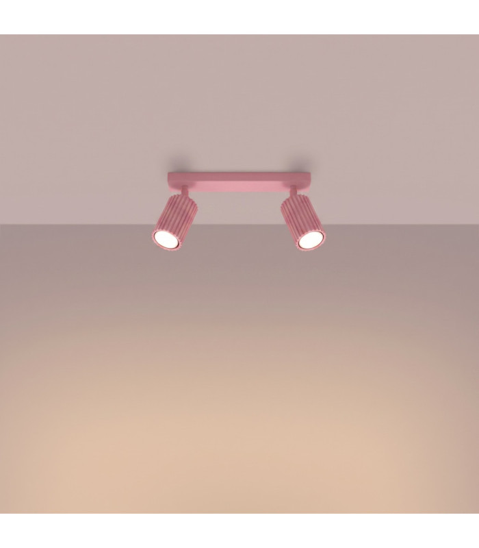 Karbon Twin Ceiling Spotlight Pink 1x GU10-4