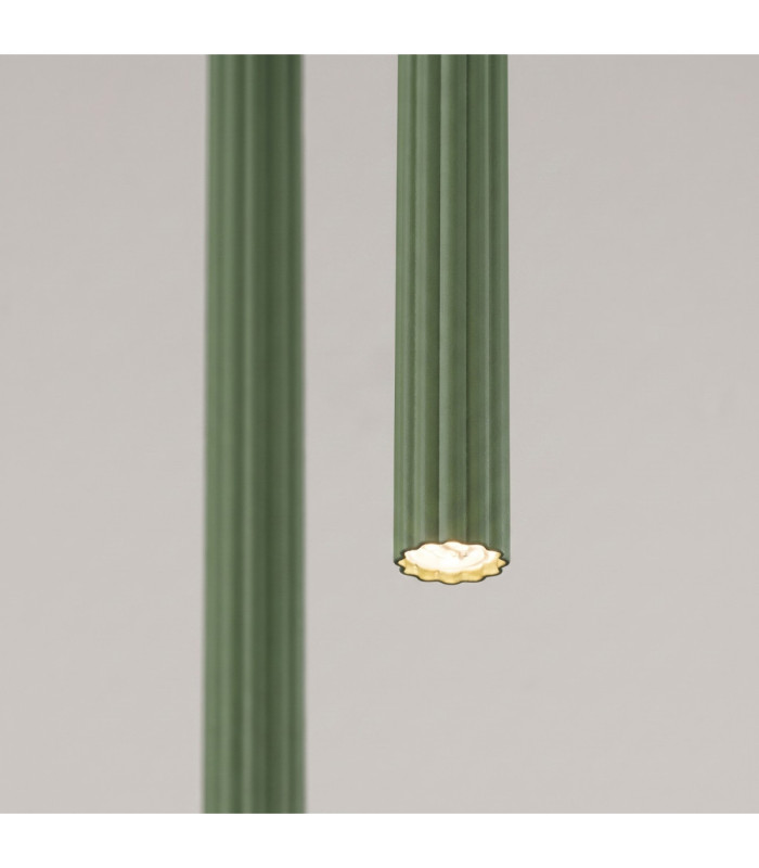 Arche Cluster Pendant Ceiling Light Olive Green 2x G9-5