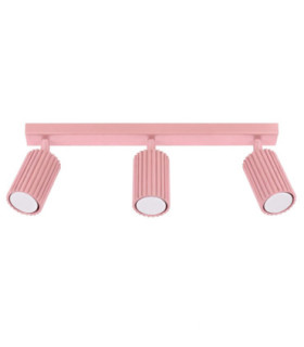 Karbon Ceiling Spotlight Bar Pink 3x GU10-1