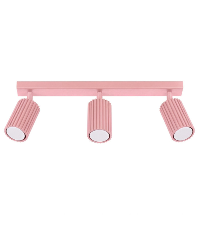 Karbon Ceiling Spotlight Bar Pink 3x GU10-1