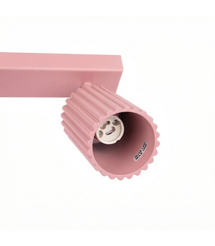 Karbon Ceiling Spotlight Bar Pink 3x GU10-6