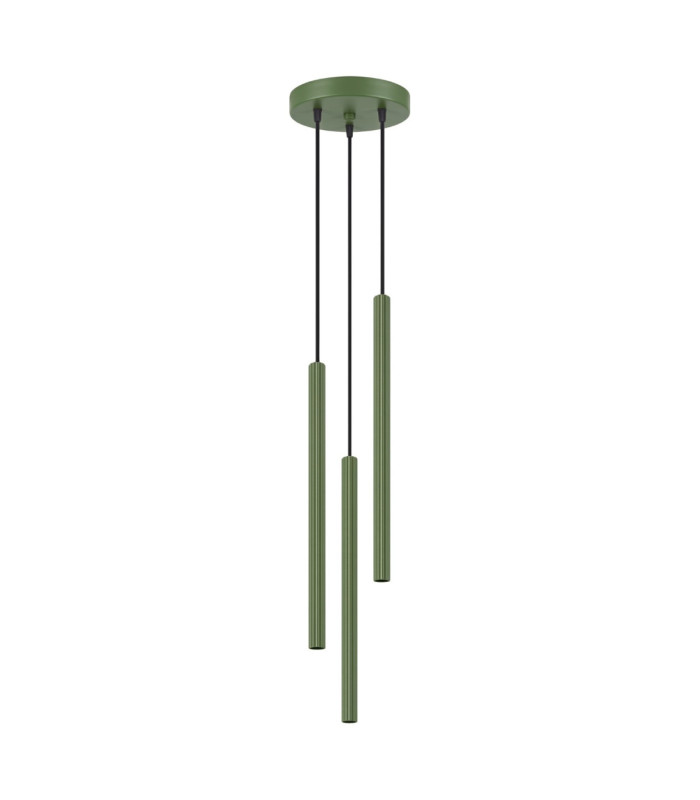 Arche Cluster Pendant Ceiling Light Olive Green 3x G9-1