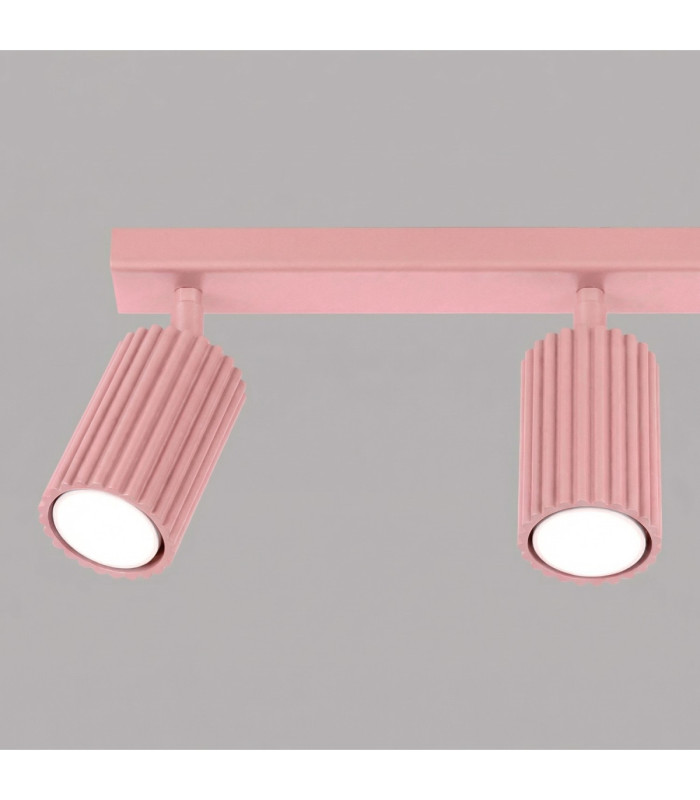 Karbon Ceiling Spotlight Bar Pink 3x GU10-7