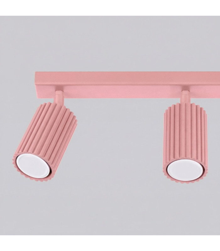Karbon Ceiling Spotlight Bar Pink 3x GU10-8