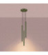 Arche Cluster Pendant Ceiling Light Olive Green 3x G9-4