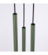 Arche Cluster Pendant Ceiling Light Olive Green 3x G9-7