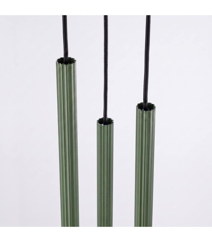 Arche Cluster Pendant Ceiling Light Olive Green 3x G9-7
