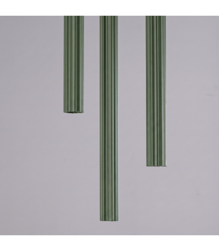 Arche Cluster Pendant Ceiling Light Olive Green 3x G9-8