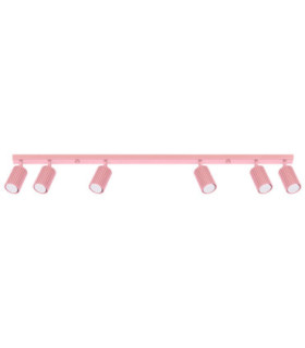 Karbon Ceiling Spotlight Bar Pink 6x GU10-1