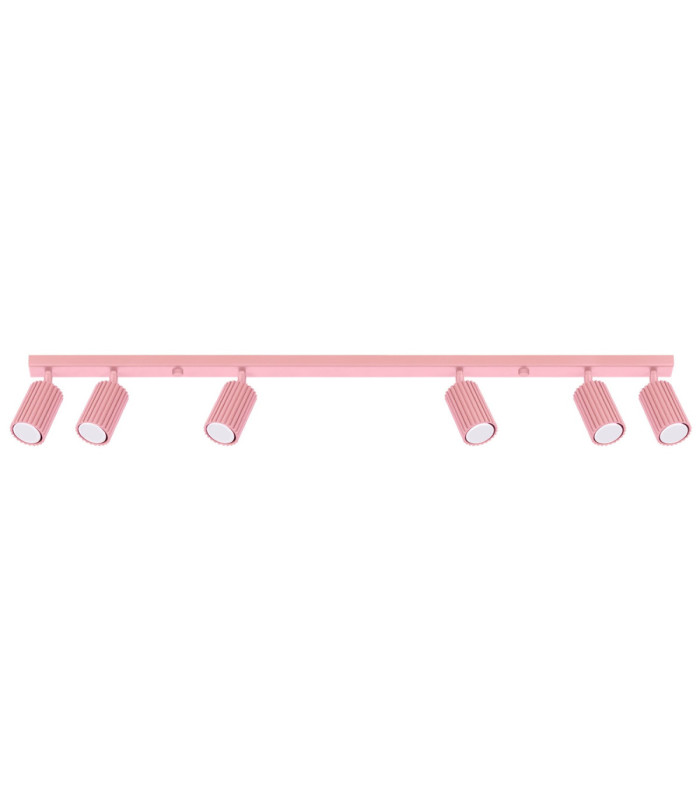 Karbon Ceiling Spotlight Bar Pink 6x GU10-1