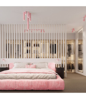 Karbon Ceiling Spotlight Bar Pink 6x GU10-2