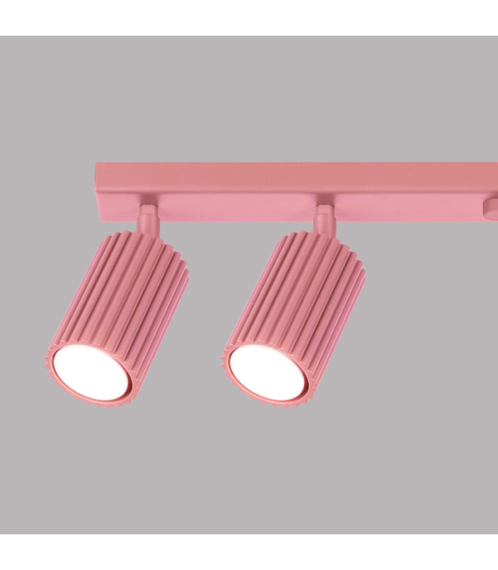 Karbon Ceiling Spotlight Bar Pink 6x GU10-8
