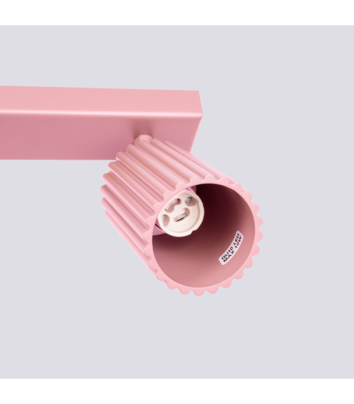 Karbon Ceiling Spotlight Bar Pink 6x GU10-10