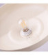 Gina Dome Pendant Ceiling Light Beige 1x E27-8