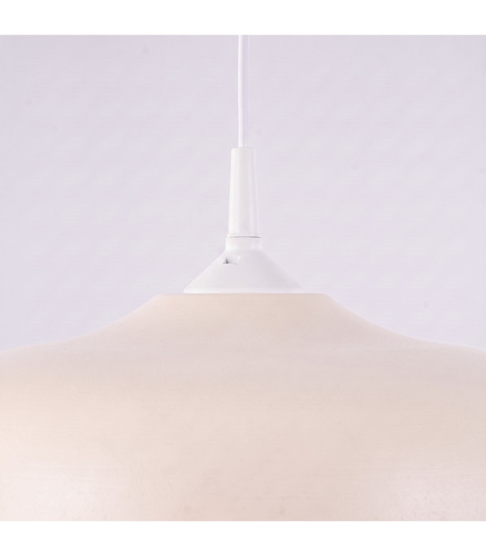 Gina Dome Pendant Ceiling Light Beige 1x E27-9