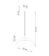 Gina Dome Pendant Ceiling Light Beige 1x E27-11
