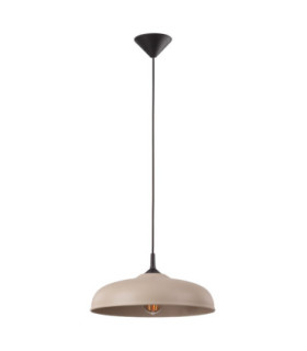 Gina Dome Pendant Ceiling Light Taupe 1x E27-1